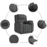 vidaXL Naslonjač od tkanine tamnosivi | shoptok.hr