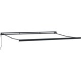 vidaXL Avtomatska Retraktibilna Tenda Svetlo Siva 500x300 cm, Zamenjalno Platno za Tendo 5x3 m Svetlo Siva | Shoptok.si