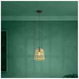 Eglo 390152 - visilica na sajli montezuelo 1xE27/40W/230V &amp;oslash; 24 cm bambus Slike
