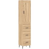  Visoka komoda hrasta sonome 34 5x34x180cm od konstruiranog drva | shoptok.hr