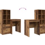 vidaXL Stol s pohranom Staro drvo Konstruirano drvo | shoptok.hr