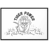  Slika - Tiger Power (1 Part) Wide 120x80 U crnom drvenom okviru | shoptok.hr