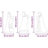  Božićna rasvjeta 3 pcs Topla bijela 105 cm tkanina | shoptok.hr