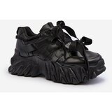 Kesi Women's sneakers with chunky soles black Ellerai Cene