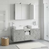  Set ormarića za kupaonicu 4 kom. Betonska siva | shoptok.hr