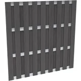 ograje za zaščito pred pogledi wpc aluminij antracit 180 cm x 180 cm