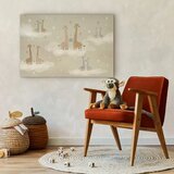  Slika - Love - Colorful Giraffes Floating on Clouds Among Hearts and Stars 90x60 Akustična | shoptok.hr