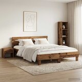 Krevetna konstrukcija Staro drvo 135 x 190 cm Konstruirano drvo | shoptok.hr