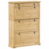 Maison Chic Omarica za obutev - Kopa za čevlje Corona 99x32x138 cm trdna borovina, (21777240) Cene