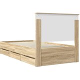  Krevetna konstrukcija s ladicama Sonoma hrast 100 x 200 cm | shoptok.hr