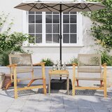  3-dijelni bistro set od poliratana i masivnog drva bagrema bež | shoptok.hr