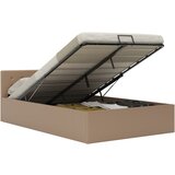 Maison Chic Dvižni Posteljni okvir - Dvoposteljna postelja - Zakonska postelja kapučino umetno usnje 140x200 cm, (21693821) | Shoptok.si