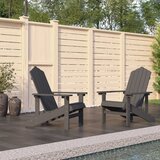vidaXL Vrtne stolice Adirondack 2 kom HDPE antracit | shoptok.hr