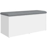  Klupa za pohranu bijela 102 x 42 x 45 cm od konstruiranog drva | shoptok.hr