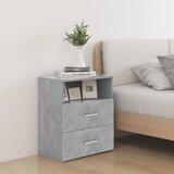 The Living Store Nočna omarica 2 kosa betonsko siva 50x32x60 cm - Nočna Omarica, (21433122) Cene