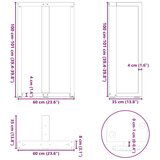 vidaXL Noge barski stol T-oblika 2kom antracit 60x35x(100-101)cm čelik | shoptok.hr