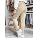 DStreet Spodnie damskie jeansowe wide leg LUXEFLOW beżowe | Shoptok.si