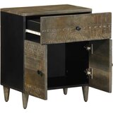  Noćni ormarić svijetlo sivi 50x33x60 cm Puno drvo Mango | Eponuda.com