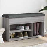 vidaXL Klop za čevlje siva sonoma 82x32x45,5 cm inženirski les Cene