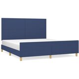  Okvir za krevet bez madraca plavi 180x200 cm od tkanine | shoptok.hr