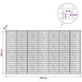  Gabion s žicom debljine 5 mm i mrežom 5x10 cm 350x10x200 cm - 10 cm 200 cm 350 cm | shoptok.hr
