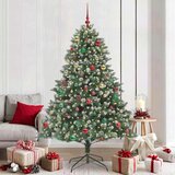 vidaXL Umestno božično drevo med 300 LED Zelena 140 x 140 x 210 cm | Shoptok.si