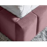 ELTAP Rožnata oblazinjena zakonska postelja s prostorom za shranjevanje z letvenim dnom 160x200 cm Lamica – | Shoptok.si