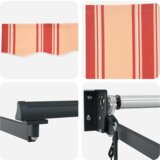 vidaXL samodejna retraktibilna tenda rumena in oranžna 300x250 cm | Shoptok.si