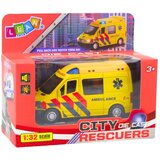 Metalna motorizirana svjetla za hitnu pomoć, zvukovi žute boje 1:32 | shoptok.hr