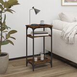 vidaXL Bočni stolić boja hrasta 40 x 30 x 75 cm od konstruiranog drva | shoptok.hr