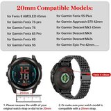 CFXHWZH 20 mm jekleni pašček QuickFit za Garmin 43 mm | Shoptok.si