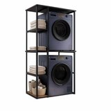 Hanah home Polica za veš mašinu Vento Black | Eponuda.com