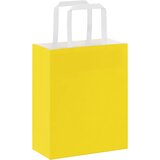  Papirnate vrećice 50 kom s ručkama žute 18x8x22 cm | Eponuda.com