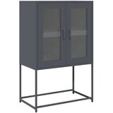vidaXL Highboard Anthracite 68x39x107 cm Jeklo | Shoptok.si