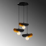 Opviq lights Crna/u zlatnoj boji viseća svjetiljka s metalnim sjenilom ø 45 cm Sivani – | shoptok.hr