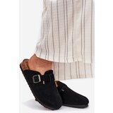 Big Star Suede Ladies Clogs With Buckle | Shoptok.si