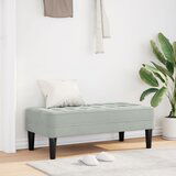 vidaXL Klupa Svjetlosiva 113 cm Baršun | shoptok.hr