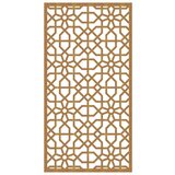 vidaXL Vrtni zidni ukras 105 x 55 cm čelik COR-TEN s maurskim uzorkom | shoptok.hr
