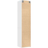 vidaXL Ozka omara za shranjevanje bela 50x42,5x225 cm inženirski les | Shoptok.si