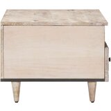  Klubska miza s predalom Bela 80 x 54 x 40 cm Masiven les manga, (5000295537) | Shoptok.si