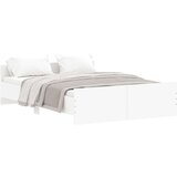 vidaXL Okvir kreveta s uzglavljem i podnožjem bijeli 140 x 190 cm | shoptok.hr