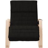  Stolica za ljuljanje od tkanine crna | shoptok.hr