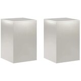  Stalak za biljke 2 pcs Srebrna 40 x 40 x 60 cm Čelik - Nehrđajući čelik 2x (40 x 40 x 60 cm) | shoptok.hr