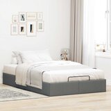 vidaXL Otomanski posteljni okvir brez vzmetnice siv 120x200 cm blago Cene
