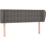  Vzglavje z ušesi sivo 147x23x78/88 cm umetno usnje, (20792919) | Shoptok.si