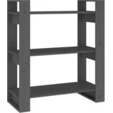 Ormarić za knjige / pregrada sivi 80 x 35 x 91 cm od borovine | shoptok.hr