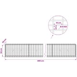  Gabion s žicom debljine 5 mm i mrežom 5x10 cm 800x30x50 cm | shoptok.hr