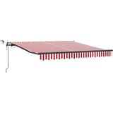  Tkanina za tende s Crvena i bijela 300 x 250 cm Poliester | shoptok.hr