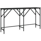 Maison Chic konzolna miza - miza ob steni črna 140x29x75 cm inženirski les, (21786068) Cene