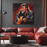  Slika ELVIS PRESLEY - Ikona na pozornici | 100% originalno oslikano akrilom | shoptok.hr